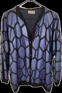 Vintage The Hide Out Purple Leather Patchwork Coat Sz XL Boho Hippie Whimsigoth